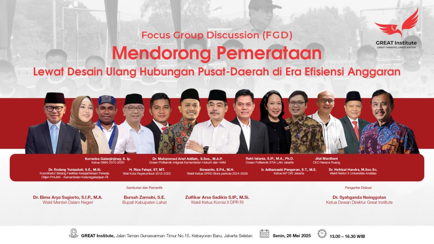 Mendorong Pemerataan Lewat Desain Ulang Hubungan Pusat-Daerah di Era Efisiensi Anggaran