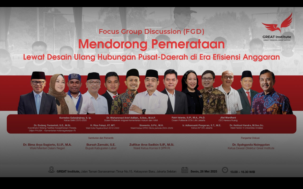 Mendorong Pemerataan Lewat Desain Ulang Hubungan Pusat-Daerah di Era Efisiensi Anggaran